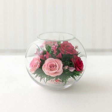 FIORA Арт:45639(BLR-Rpl) цветы в стекле